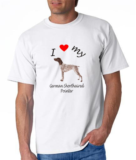Dogs - German Shorthaired Pointer Picture on a Mens Shirt